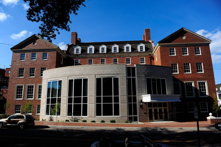 The new Scripps Hall, formerly known as Baker Center. The building, located on Union Street, across from College Green has been under renovations since 2012. (Conor Ralph | Photo Editor )